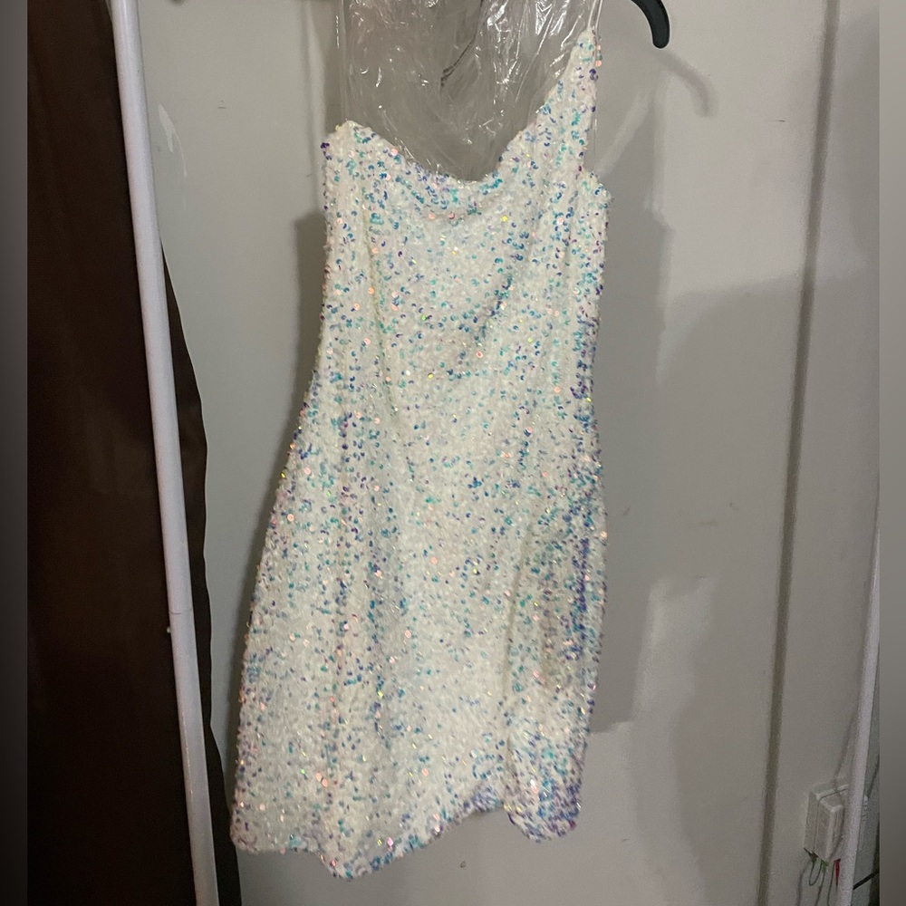 Of the Shoulder White Sparkling